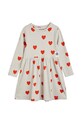 Dívčí šaty Mini Rodini mini šedá 2375011297