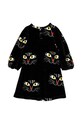 Хлопковое детское платье Mini Rodini 2375012199 чёрный AW23