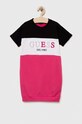 Παιδικό φόρεμα Guess με μοτίβο ροζ J3YK06.KA6V3.9BYX