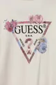 Παιδικό βαμβακερό φόρεμα Guess μπεζ