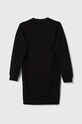 Дитяча бавовняна сукня Guess J3YK20.KA6R3.9BYX чорний AW23