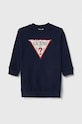 Dievčenské bavlnené šaty Guess bavlna tmavomodrá K3YK25.KA6R3.9BYX