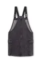 Παιδικό φόρεμα τζιν DKNY μαύρο