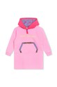 Παιδικό βαμβακερό φόρεμα Marc Jacobs απλικέ ροζ W12457.114.150