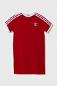 adidas Originals sukienka bawełniana dziecięca wzorzyste czerwony IJ9825