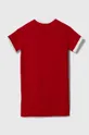 Otroška bombažna obleka adidas Originals rdeča