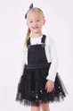 czarny Mayoral sukienka dziecięca Dziewczęcy