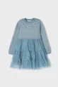 блакитний Дитяча сукня Mayoral Для дівчаток