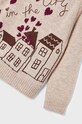 Dziewczynka Mayoral sweter dziecięcy 4923.6D.Mini.9BYX bordowy