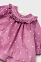 fioletowy Mayoral Newborn sukienka niemowlęca