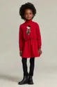 κόκκινο Παιδικό φόρεμα Polo Ralph Lauren Για κορίτσια