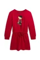 Παιδικό φόρεμα Polo Ralph Lauren κόκκινο