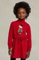 czerwony Polo Ralph Lauren sukienka dziecięca