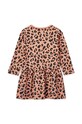 Дитяча бавовняна сукня Liewood LW17956 помаранчевий AW23