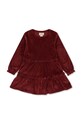 Konges Sløjd sukienka dziecięca KS6419 bordowy AW23