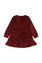Dziewczynka Konges Sløjd sukienka dziecięca KS6419 bordowy