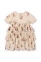Konges Sløjd sukienka dziecięca KS6469 beżowy AW23