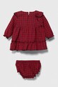 Детское хлопковое платье Jamiks NANEA.Komplet.JZG342.G красный AW23