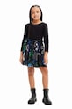 Παιδικό φόρεμα Desigual 23WGVK06 μαύρο AW23