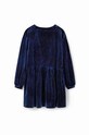 Fete Desigual rochie fete 23WGVK16 bleumarin
