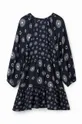 Παιδικό φόρεμα Desigual 23WGVW05 DRESS LONG SLEEVE 100% LENZING ECOVERO βισκόζη