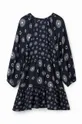 Dječja haljina Desigual 23WGVW05 DRESS LONG SLEEVE 100% Viskoza LENZING ECOVERO