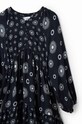 Desigual sukienka dziecięca 23WGVW05 DRESS LONG SLEEVE czarny 23WGVW05