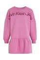Детска памучна рокля Calvin Klein Jeans IG0IG02227.9BYX виолетов AW23