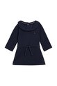 Φόρεμα μωρού Tommy Hilfiger μακρύ σκούρο μπλε KN0KN01718.9BYX