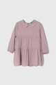 Dívčí šaty United Colors of Benetton mini fialová 4FBKGV00W.P.SEASONAL