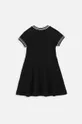 Παιδικό βαμβακερό φόρεμα Coccodrillo μαύρο