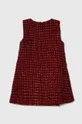 Dievčenské šaty s prímesou vlny Guess červená