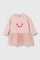 ροζ Φόρεμα μωρού Pinko Up Για κορίτσια