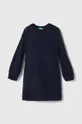 blu navy United Colors of Benetton vestito in lana per bambini Ragazze