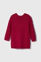 United Colors of Benetton sukienka z domieszką wełny dziecięca długi bordowy 1UTKCV002.P.SEASONAL