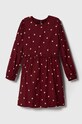 Дитяча сукня Pepe Jeans довгий бордо PG951649
