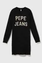 fekete Pepe Jeans gyerek ruha gyapjúkeverékből Lány