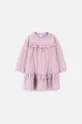 vijolična Obleka za dojenčka Coccodrillo Dekliški