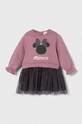 zippy sukienka dziecięca x Disney rozkloszowany fioletowy 3105565201