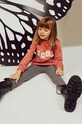 Дитяча бавовняна кофта zippy з капюшоном рожевий 3105581501