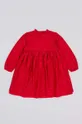 crvena Dječja pamučna haljina zippy Za djevojčice