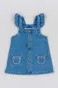 blu zippy vestito in denim per neonati Ragazze