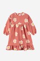 Bobo Choses rochie din bumbac pentru copii 223AC106 roz AW23