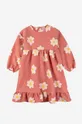 Παιδικό βαμβακερό φόρεμα Bobo Choses ροζ