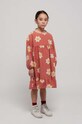 Bobo Choses rochie din bumbac pentru copii roz 223AC106