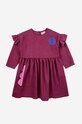 Bobo Choses sukienka dziecięca 223AC108 fioletowy AW23