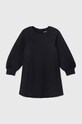 Emporio Armani sukienka dziecięca z elastanem granatowy 6R3A08.1JHSZ