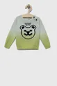 зелений Бавовняний светр для немовлят Guess Для хлопчиків