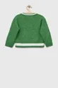 Παιδικό πουλόβερ από μείγμα μαλλιού Tommy Hilfiger πράσινο
