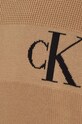 Calvin Klein Jeans sweter bawełniany dziecięcy beżowy IB0IB01745.9BYX